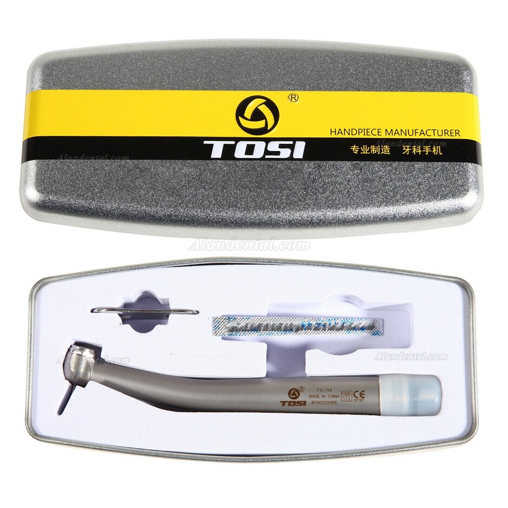 TOSI TX-114 Dental High Speed Turbine Handpiece Push Button 4Hole